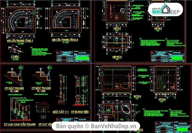 biệt thự 4 tầng,biệt thự 4 tầng kích thước 10x20m,kiến trúc biệt thự 4 tầng,file cad biệt thự 4 tầng