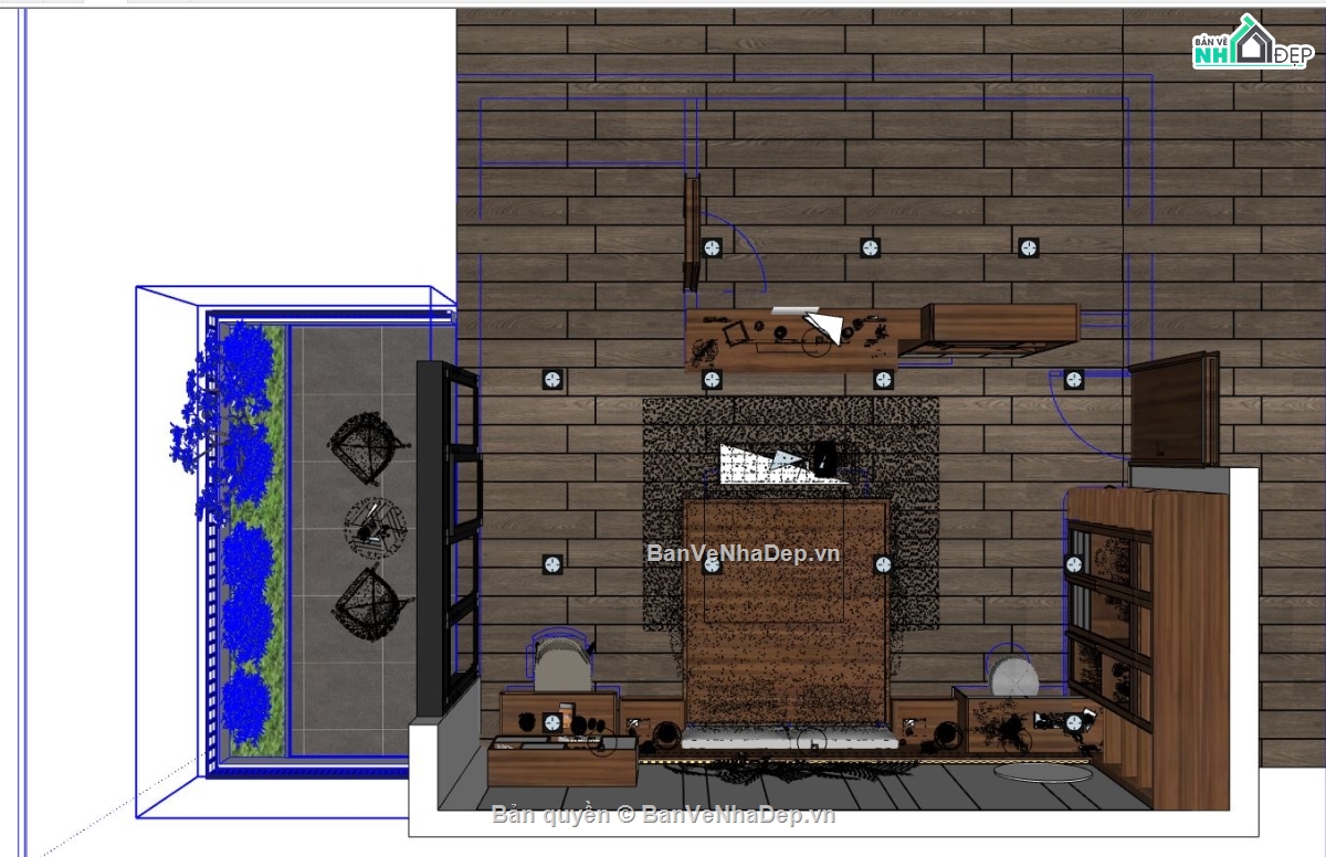 Model Sketchup Phòng ngủ,Phòng ngủ file su,Sketchup phòng ngủ,model phòng ngủ hiện đại,Phòng ngủ skp