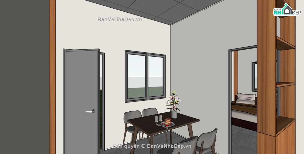 sketchup nhà lắp ghép,nhà lắp ghép khung thép,model sketchup nhà tiền chế,bản vẽ 3d sketchup nhà,file sketchup nhà lắp ghép,thiết kế nhà khung thép