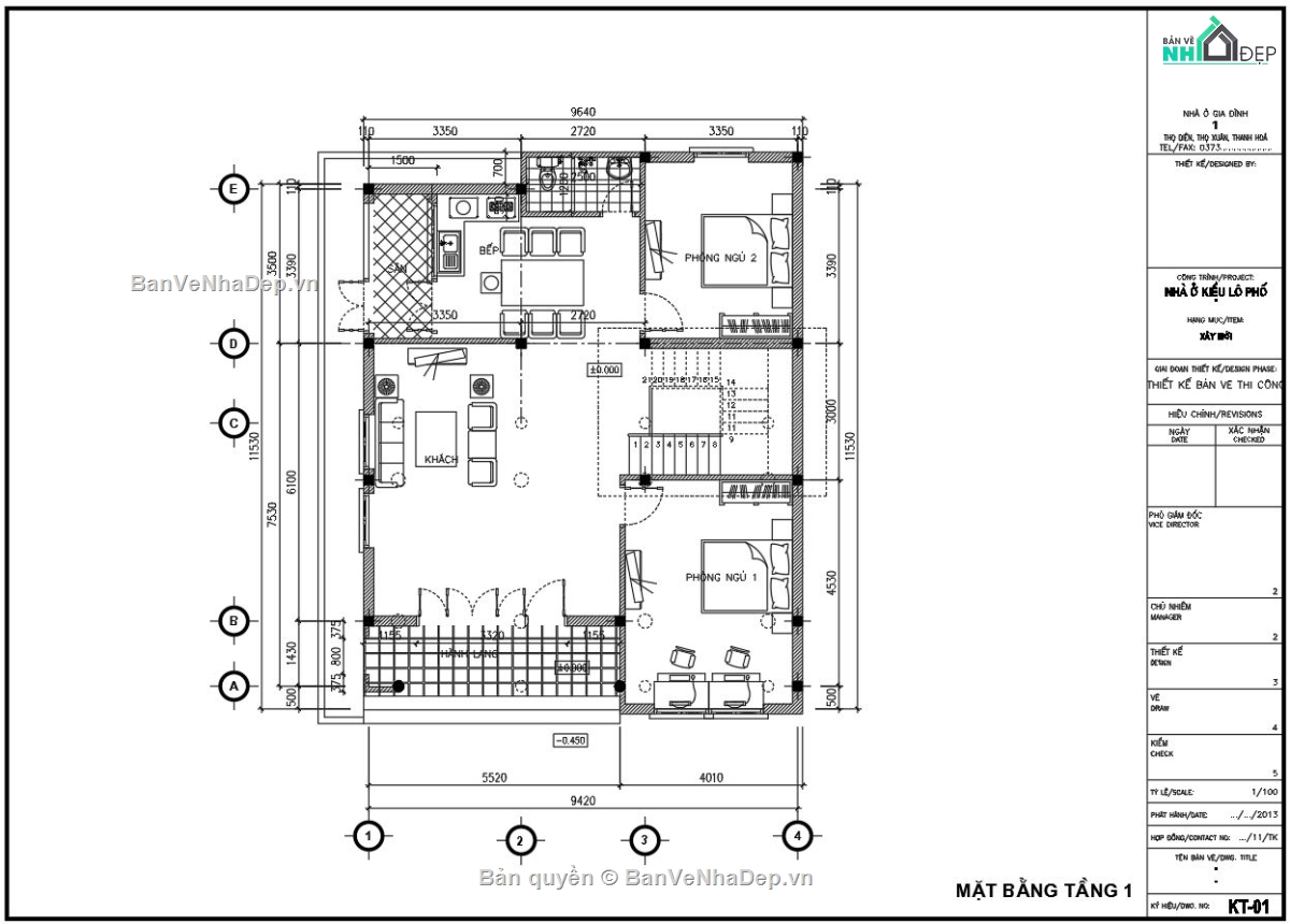 Nhà ở kết hợp nhà thờ họ,biệt thự 2 tầng file cad,biệt thự 2 tầng 9.6x12.3m,biệt thự kết hợp nhà thờ,bản vẽ biệt thự 2 tầng