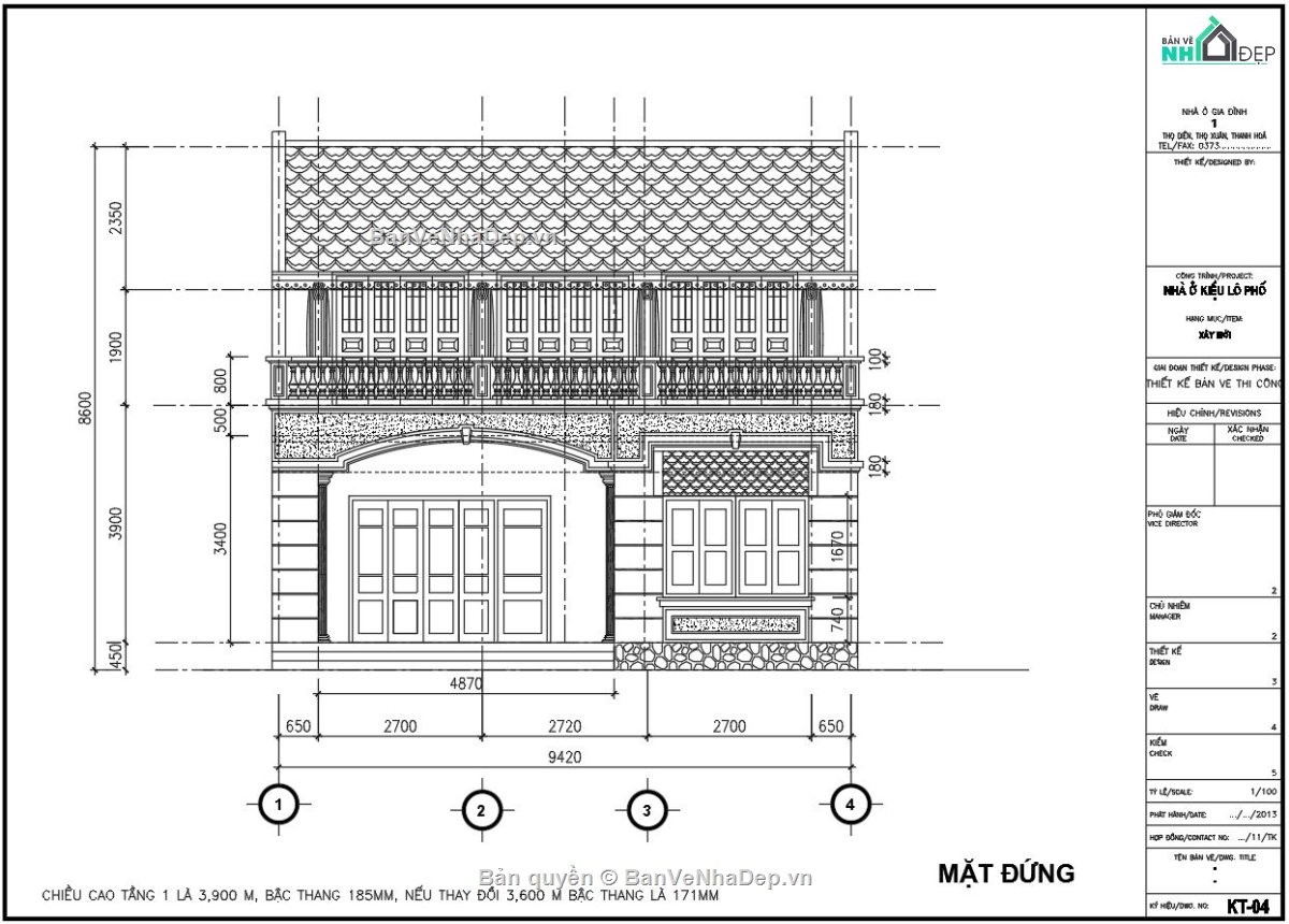 Nhà ở kết hợp nhà thờ họ,biệt thự 2 tầng file cad,biệt thự 2 tầng 9.6x12.3m,biệt thự kết hợp nhà thờ,bản vẽ biệt thự 2 tầng