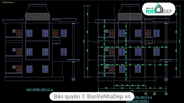 Kiến trúc 3 tầng,kiến trúc nhà truyền hình,nhà truyền hình,bản vẽ Nhà truyền Hình,đài truyền hình 3 tầng 14.1x16.2m