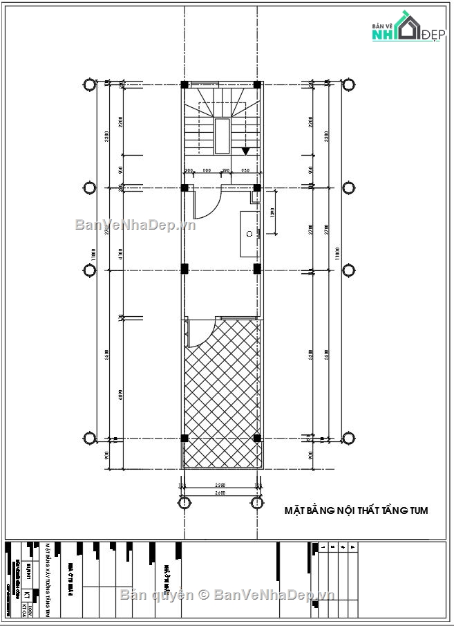 Nhà phố 5 tầng 2.6x12m,bản vẽ nhà phố 5 tầng,file cad nhà phố 5 tầng,nhà phố 5 tầng fiel cad,autocad nhà phố 5 tầng