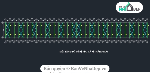 bản vẽ kết cấu,bản vẽ kiến trúc 20x192m,Xưởng mạ kẽm nhúng nóng,kết cấu nhà thép,bản vẽ nhà xưởng mạ kẽm
