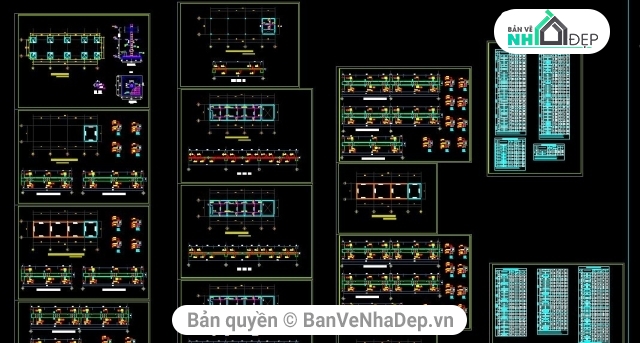 nhà nuôi chim yến,Nhà nuôi yến,Nhà nuôi chim,bản vẽ nhà nuôi chim yến 4 tầng,thiết kế nhà nuôi yến 4 tầng