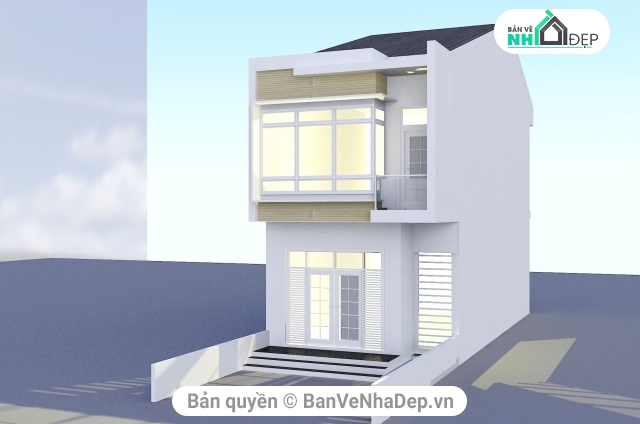 nhà phố 2 tầng,nhà phố 5x15m,nhà phố 2 tầng 5x15m,bản vẽ nhà phố,bản vẽ nhà phố 2 tầng