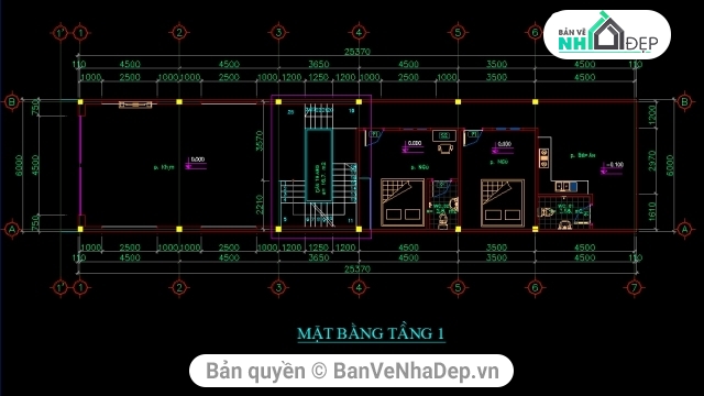 nhà ống 3 tầng,3 tầng,nhà phố 3 tầng 6x26m,bản vẽ nhà phố 3 tầng,thiết kế nhà phố 3 tầng