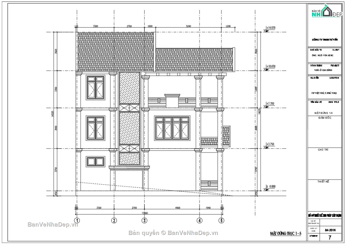 nhà phố 3 tầng mái thái,Thiết kế nhà lô góc,Bản vẽ nhà mái thái đẹp,autocad nhà phố,nhà phố 3 tầng