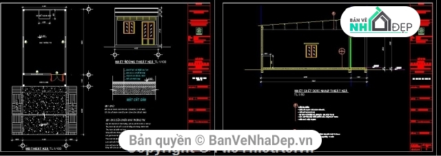 nhà văn hóa 4.1x7.3m,nhà văn hóa bản,nhà văn hóa thôn,nhà văn hóa ấp,nhà văn hóa 1 tầng,bản vẽ nhà văn hóa 1 tầng