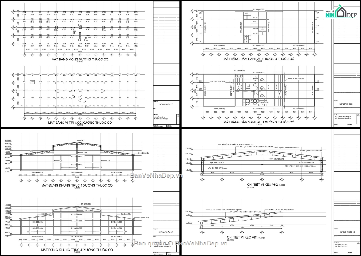 Nhà xưởng 3 tầng,Nhà xưởng BTCT 3 tầng,Bản vẽ nhà xưởng 3 tầng,Bản vẽ xưởng thuốc cỏ,nhà xưởng thuốc cỏ 3 tầng