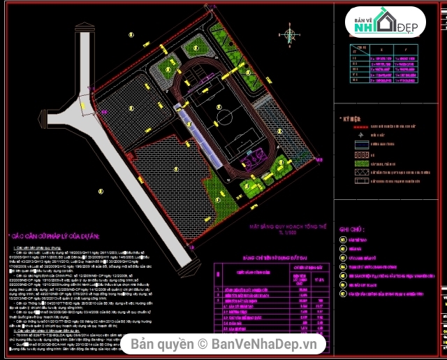 bản vẽ sân thể thao,công trình thể thao,thiết kế bản vẽ thi công,file cad sân vận động miễn phí