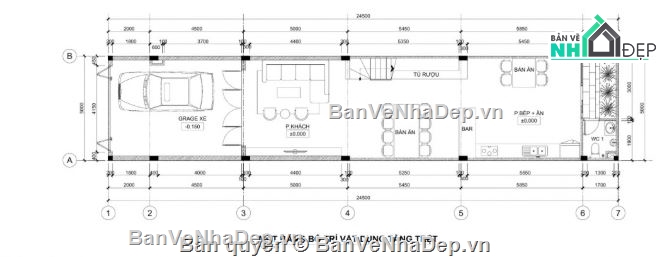 nhà 4 tầng,bản vẽ nhà phố 4 tầng,thiết kế nhà phố 4 tầng