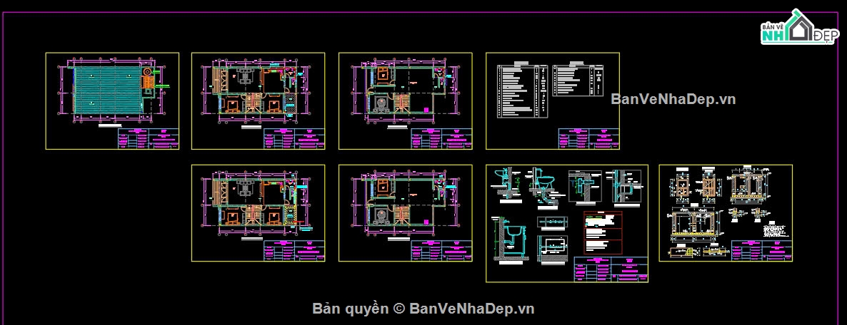 bản vẽ nhà phố 2 tầng-,bản vẽ nhà phố kích thước 8x14m,bản vẽ nhà phố đẹp,full bản vẽ nhà 2 tầng