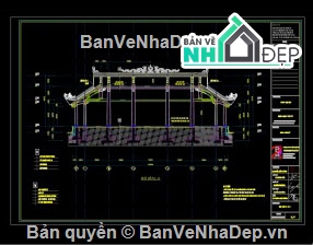Bản vẽ Đình,đình,cad đình làng