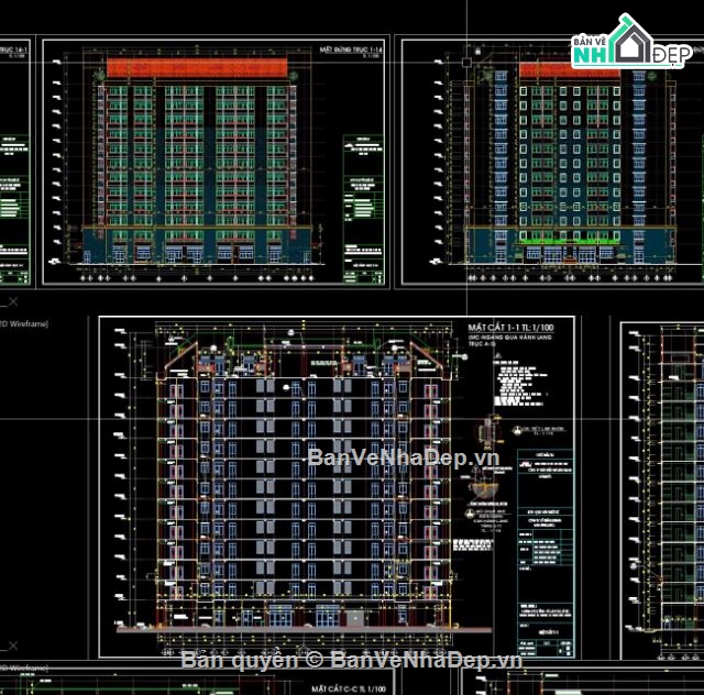 chung cư 12 tầng,chung cư file cad,file cad chung cư,chung cư autocad