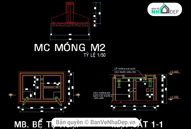 File cad nhà cấp 4,thiết kế nhà cấp 4,File cad biệt thự 1 tầng,Bản vẽ biệt thự 1 tầng
