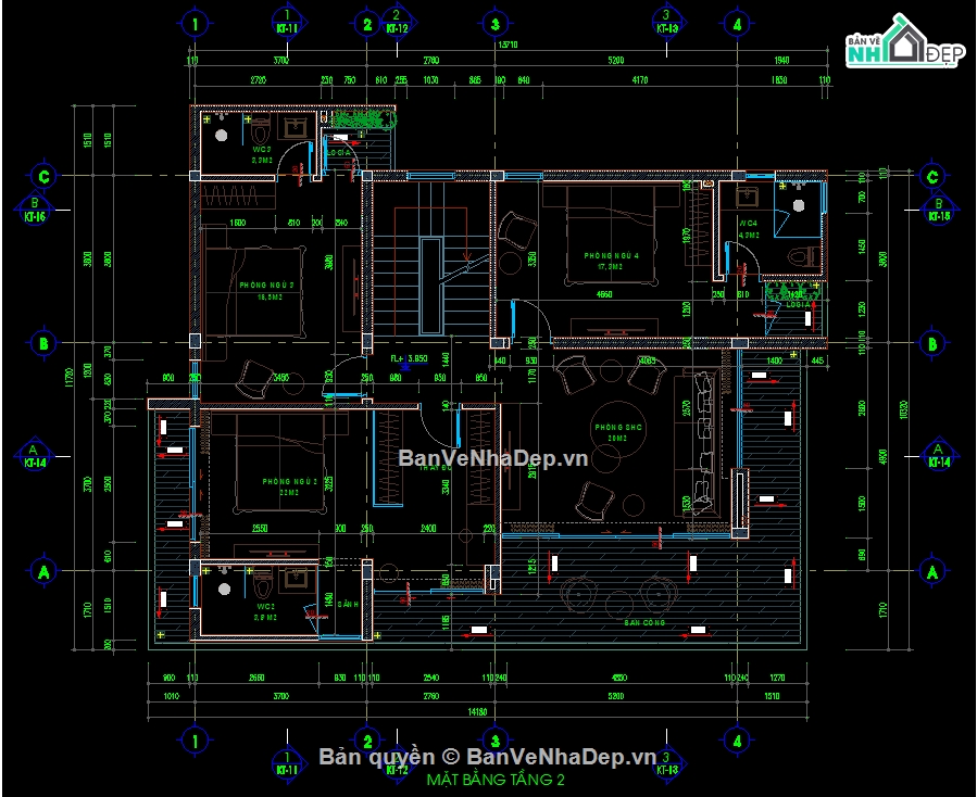 Biệt thự 2 tầng,bản vẽ biệt thự,biệt thự,2 tầng,bản vẽ biệt thự 2 tầng,bản vẽ nhà