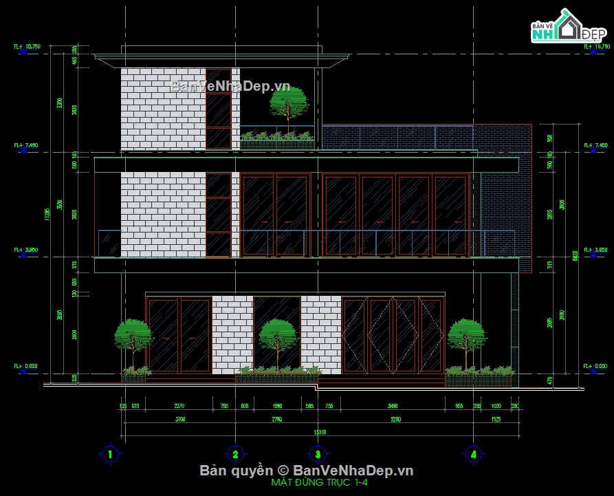Biệt thự 2 tầng,bản vẽ biệt thự,biệt thự,2 tầng,bản vẽ biệt thự 2 tầng,bản vẽ nhà