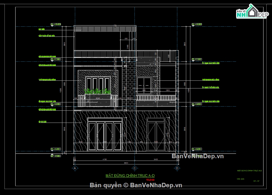 cad biệt thự,kiến trúc biệt thự,biệt thự hiện đại