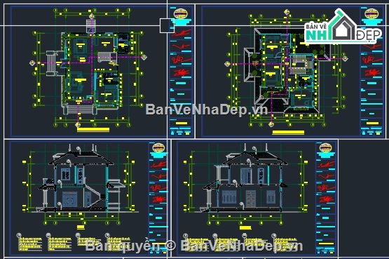 biệt thự 2 tầng 12.66x12.9m,biệt thự đẹp 2 tầng,2 tầng mái nhật,bản vẽ biệt thự 2 tầng,3dmax biệt thự nhà vườn,thiết kế biệt thự 2 tầng