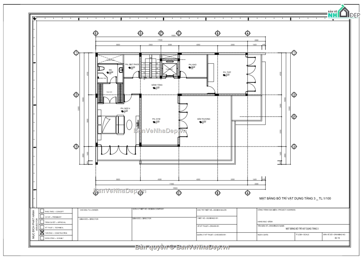 Bản vẽ thi công,Bản vẽ full,hồ sơ thi công