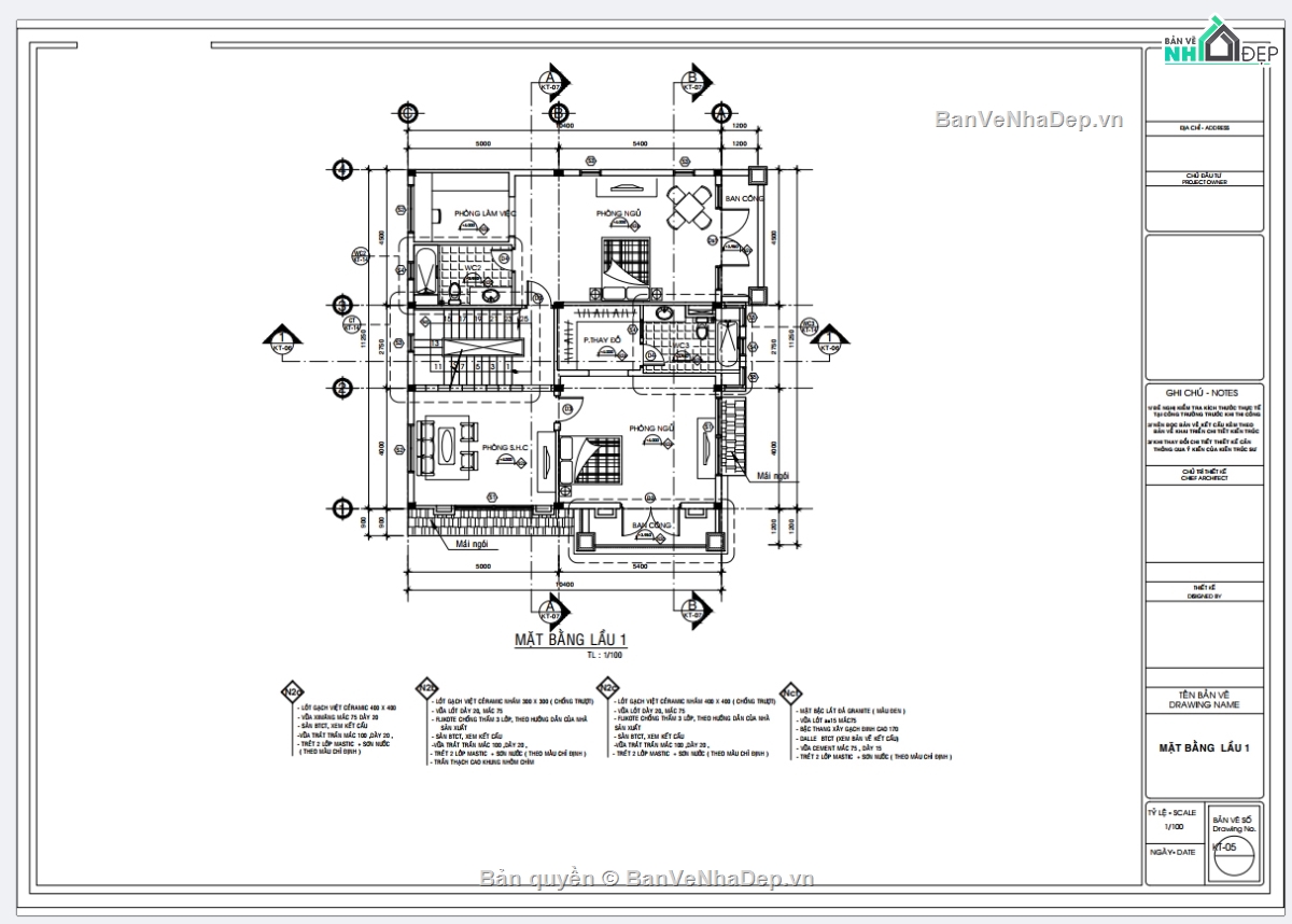biệt thự 3 tầng,cad biệt thự 3 tầng,biệt thự 3 tầng file cad,autocad biệt thự 3 tầng