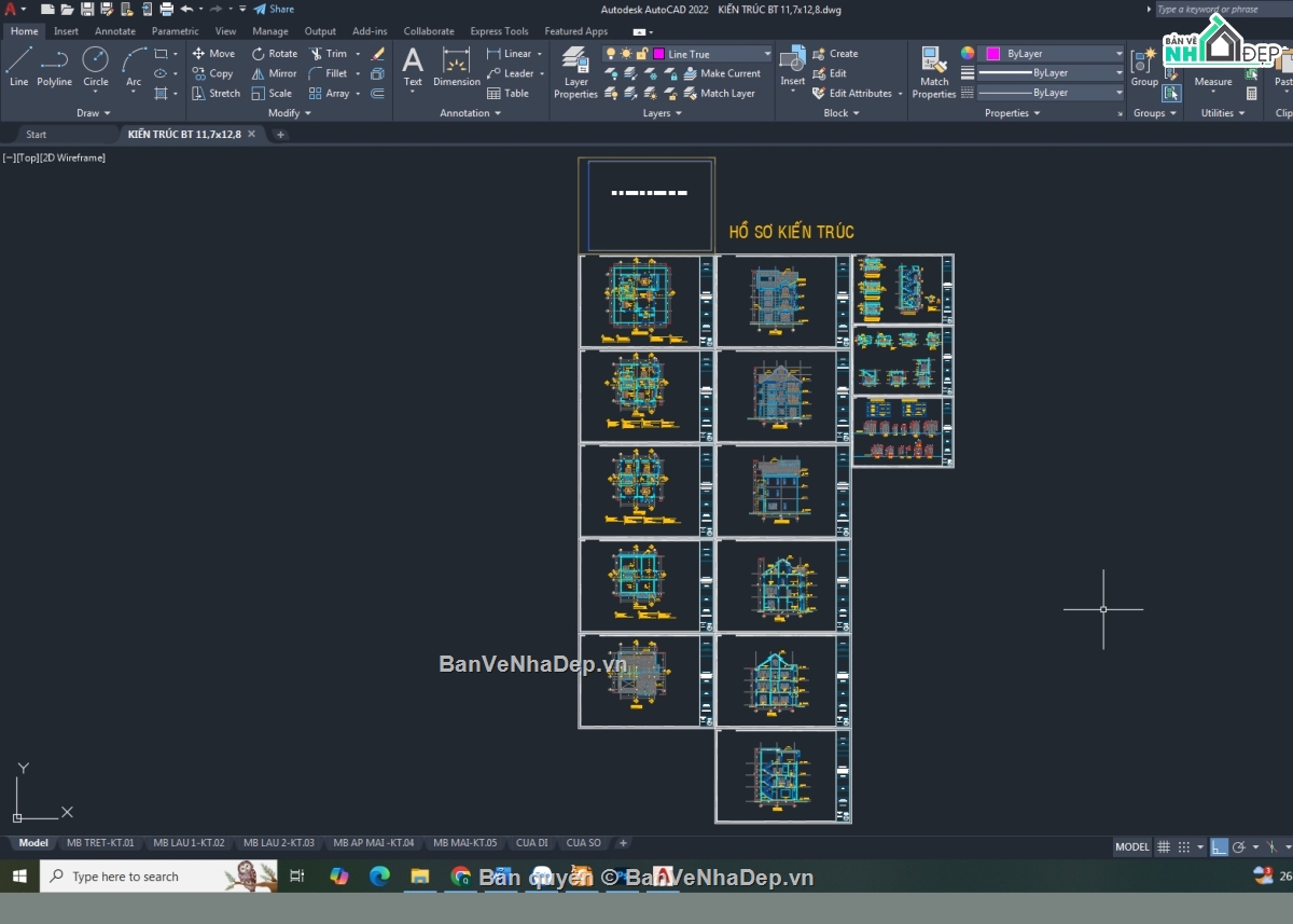 biệt thự 3 tầng,cad biệt thự 3 tầng,biệt thự 3 tầng file cad,autocad biệt thự 3 tầng