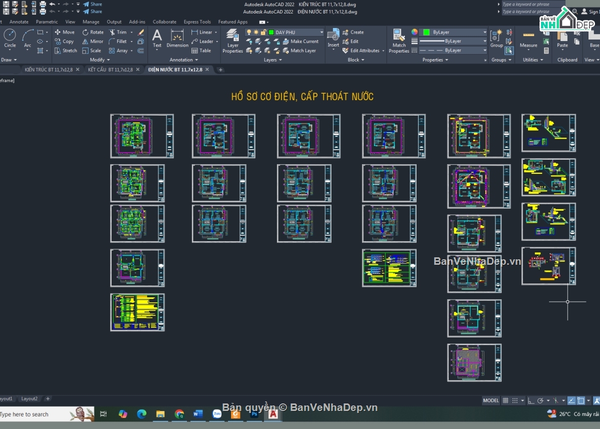 biệt thự 3 tầng,cad biệt thự 3 tầng,biệt thự 3 tầng file cad,autocad biệt thự 3 tầng