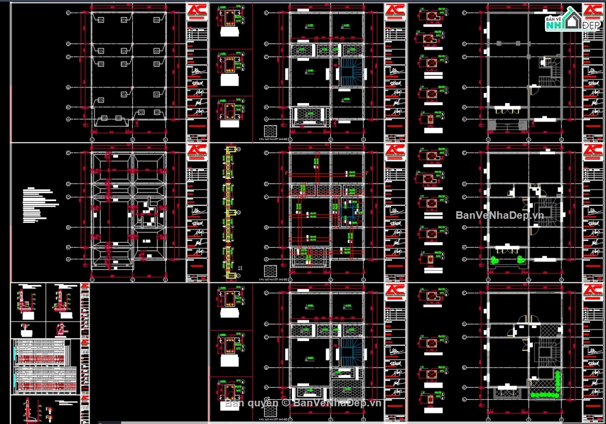 biệt thự 3 tầng,Bản vẽ biệt thự phố 3 tầng,biệt thự,ban vẽ biệt thự 3 tầng,cad biệt thự 3 tầng