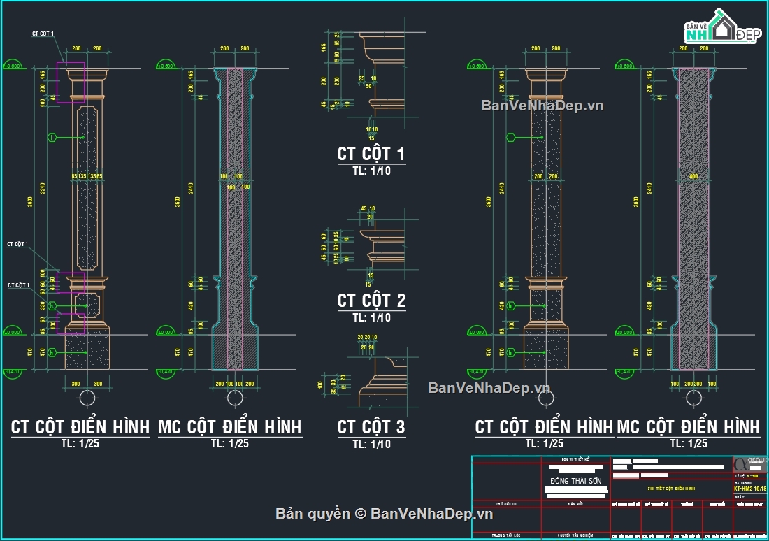 Bản vẽ biệt thự đẹp,Bản vẽ biệt thự mái thái,Bản vẽ nhà vườn đẹp