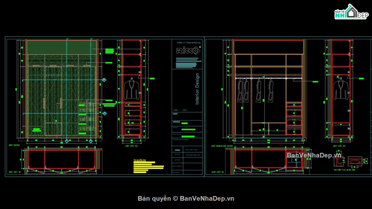 Bản vẽ nội thất nhà phố,bổ chi tiết nội thất,Bản vẽ chi tiết