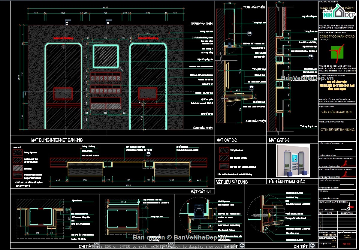 nội thất ngân hàng,bổ nội thất văn phòng,bản vẽ văn phòng