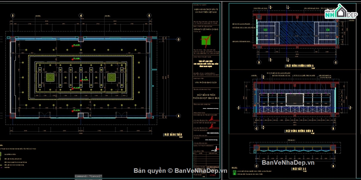 nội thất ngân hàng,bổ nội thất văn phòng,bản vẽ văn phòng