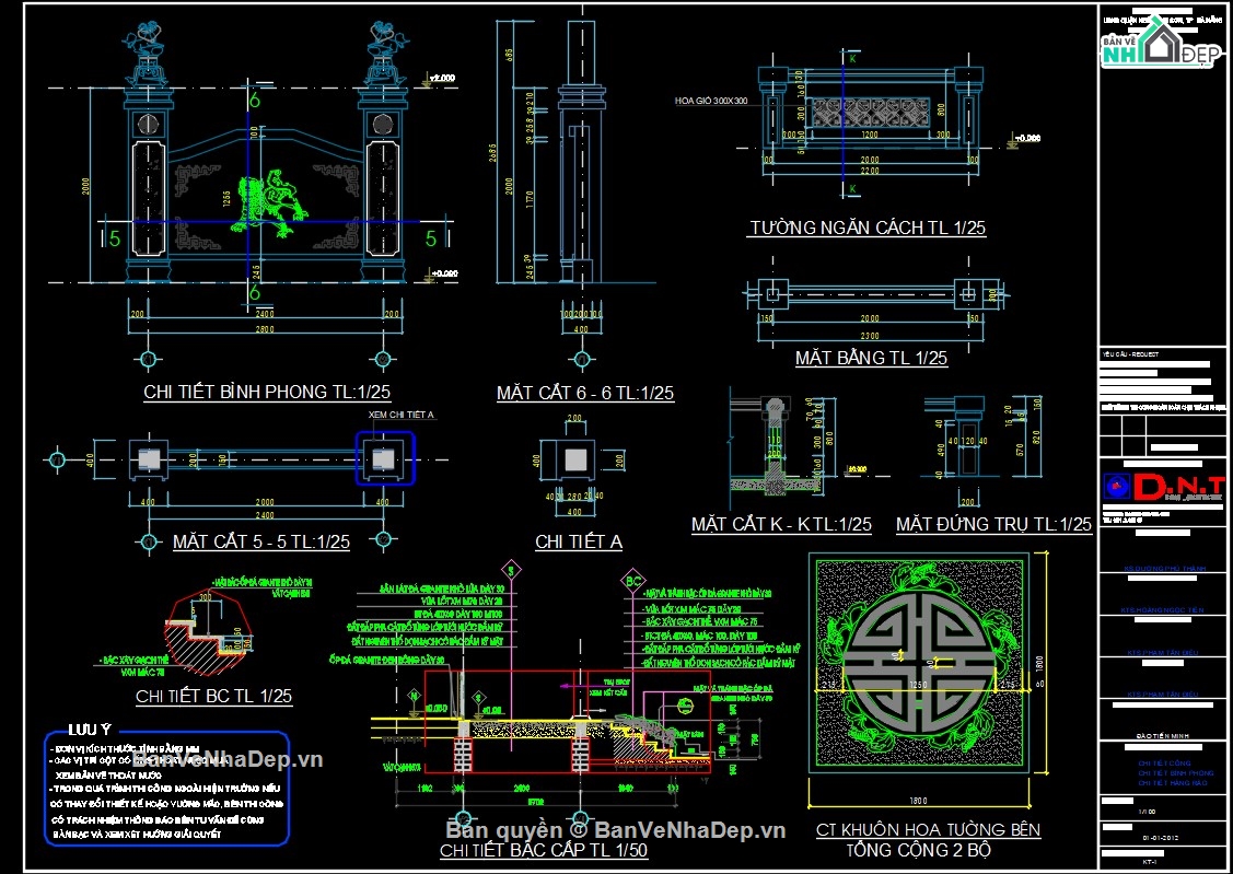 cad cổng chùa,cad từ đường,cad nhà thờ họ