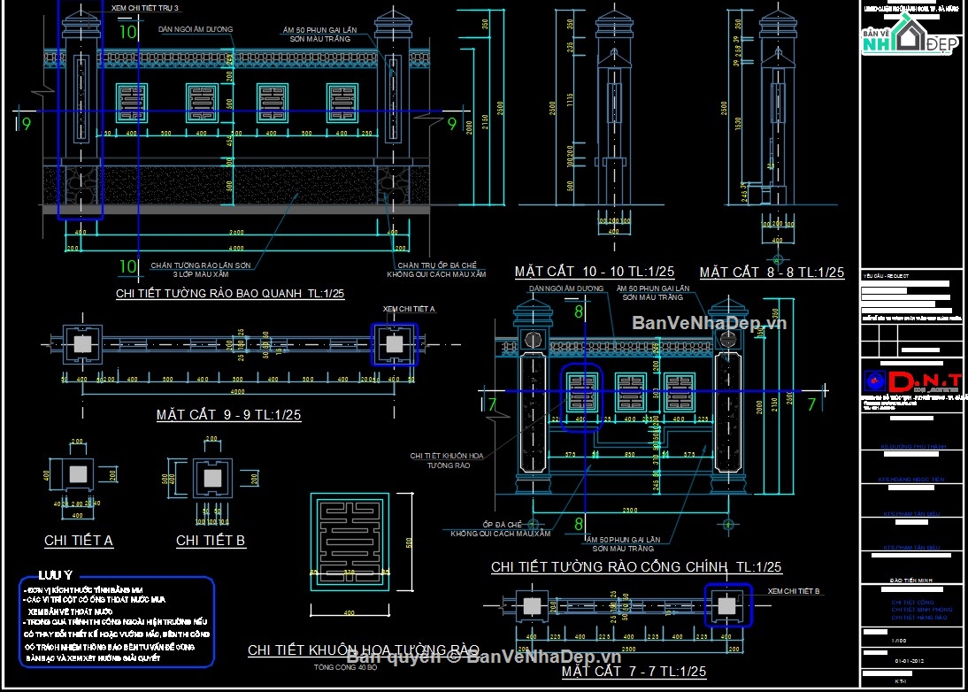 cad cổng chùa,cad từ đường,cad nhà thờ họ