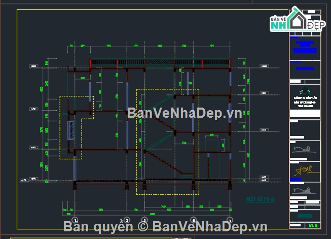 nhà phố 3 tầng,cad nhà phố 3 tầng,bản vẽ nhà phố 3 tầng,file cad nhà phố 3 tầng