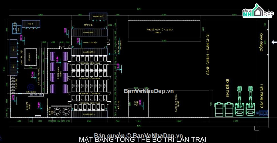 cad lán trại,cad nhà văn phòng,bản vẽ lán trại,văn phòng,nhà ở công nhân