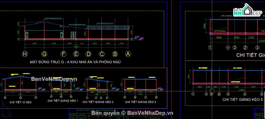 cad lán trại,cad nhà văn phòng,bản vẽ lán trại,văn phòng,nhà ở công nhân