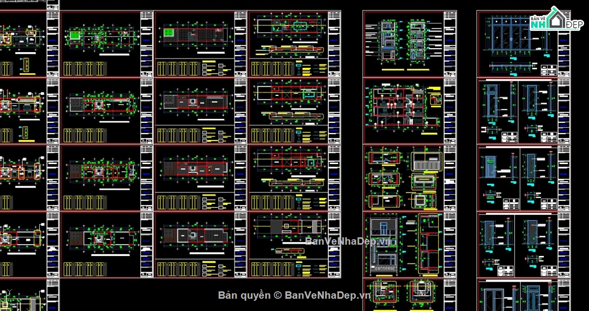 kiến trúc 4 tầng,mẫu nhà phố 4 tầng,Bản vẽ nhà 4 tầng
