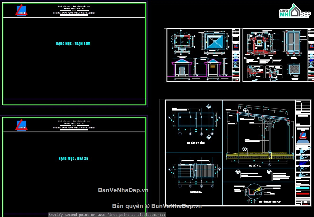 bản vẽ thi công trường mầm non,Bản vẽ cad trường mầm non,bản vẽ cad mầm non