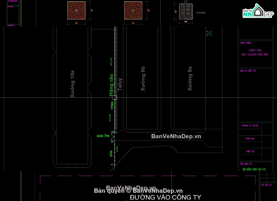 hàng rào,file cad hàng rào tông,hàng rào tôn file cad