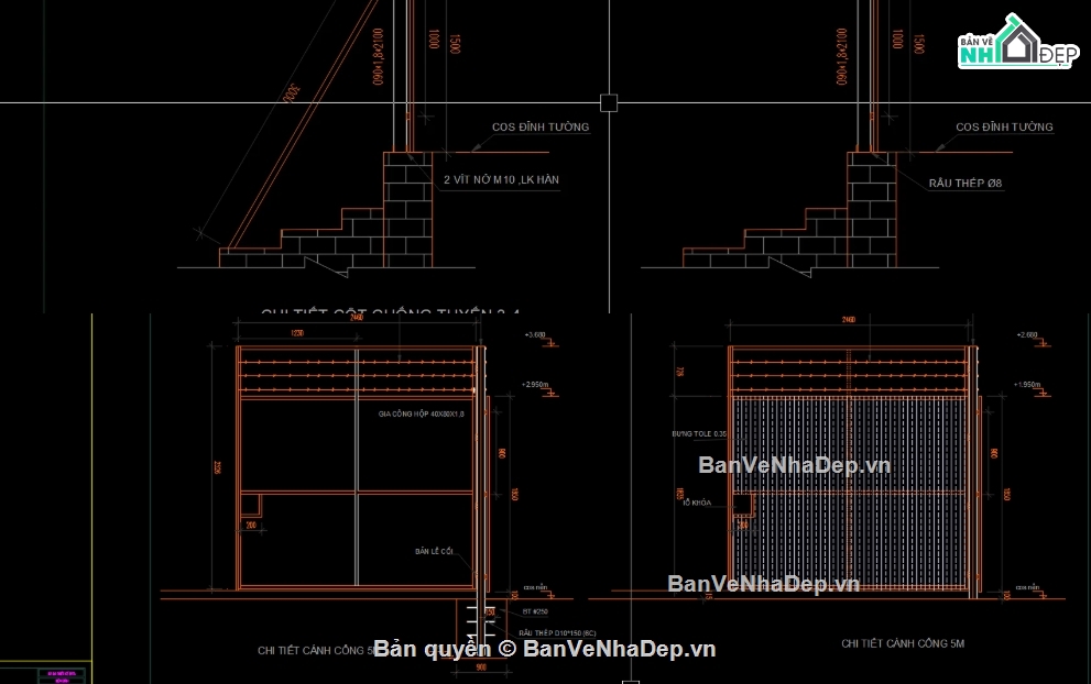 hàng rào,file cad hàng rào tông,hàng rào tôn file cad