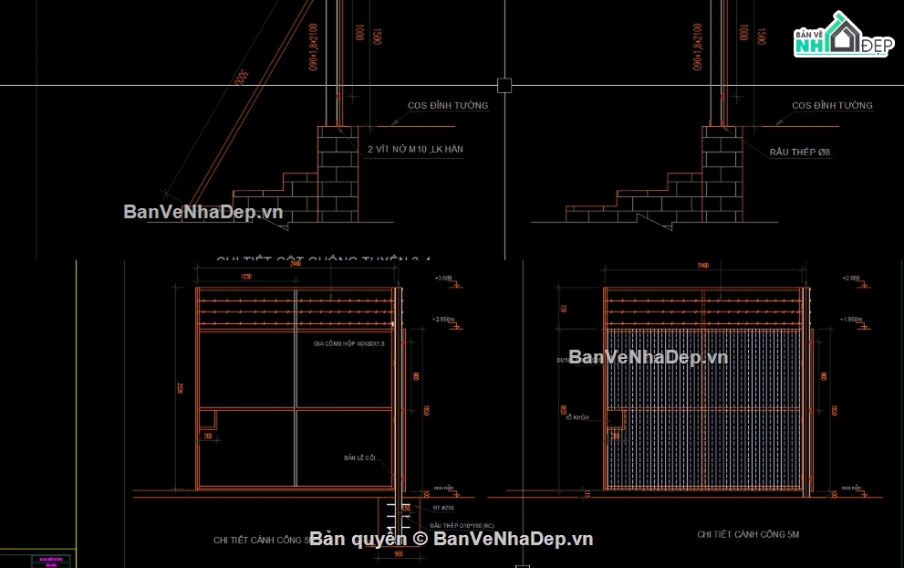 hàng rào,file cad hàng rào tông,hàng rào tôn file cad