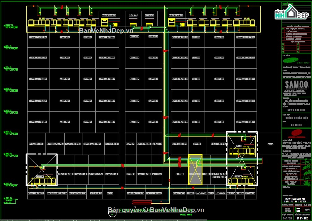 điều hòa thông gió,bản vẽ HVAC,HVAC nhà máy