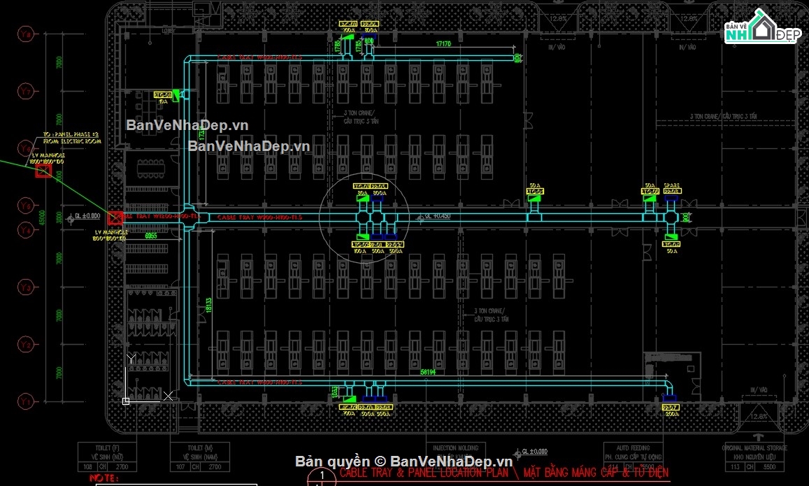 hệ thống điện,bản vẽ điện nhà máy,bản vẽ điện nhẹ nhà máy