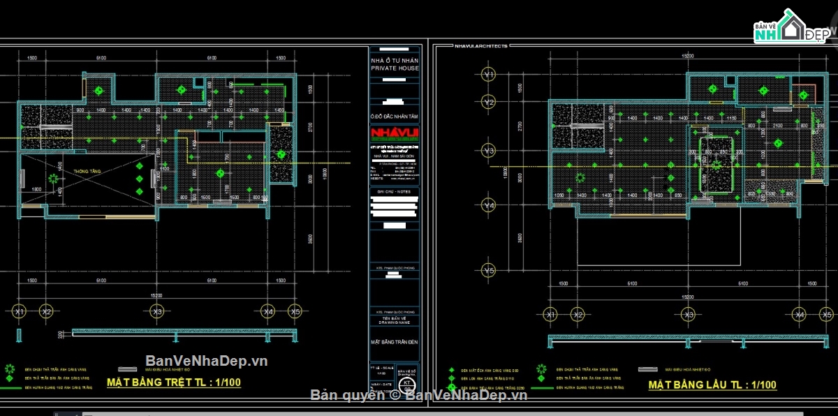bản vẽ cad nội thất biệt thự,bổ chi tiết nội thất biệt thư,nội thất biệt thự 2 tầng
