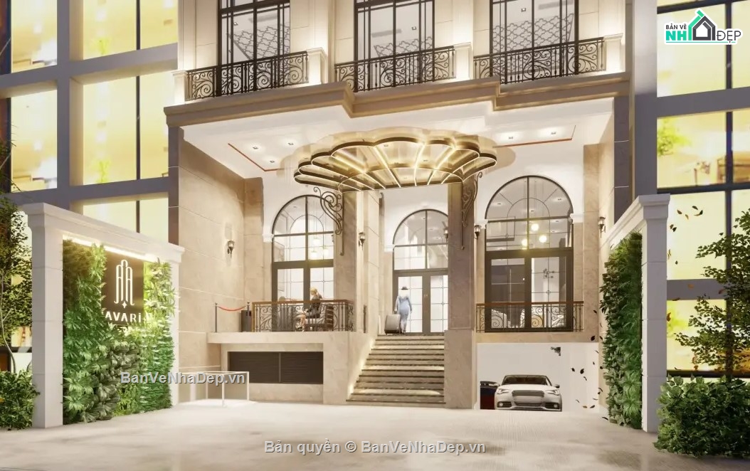 bản vẽ kiến trúc khách sạn,Bản vẽ khách sạn,kiến trúc khách sạn,bản vẽ cad khách sạn