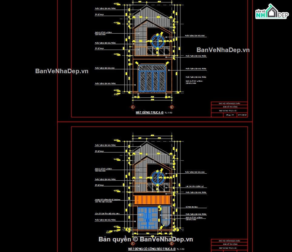 nhà phố 2 tầng,bản vẽ nhà phố 2 tầng,thiết kế nhà phố 2 tầng