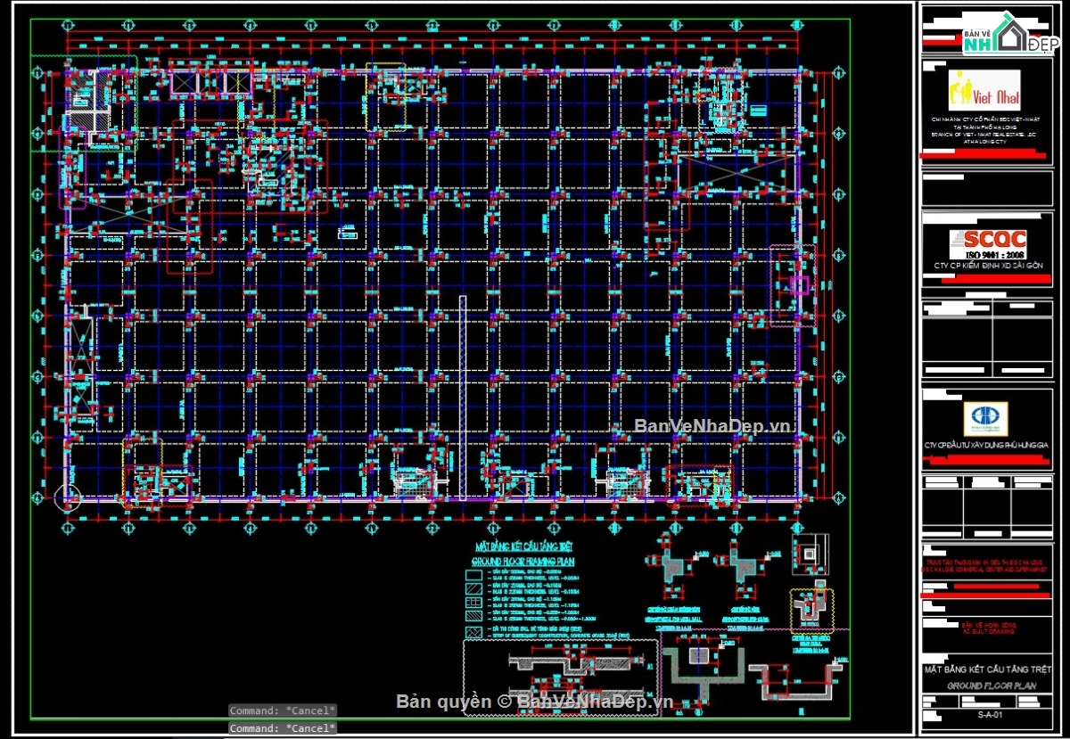 Bản vẽ siêu thị big C,bản vẽ kết cấu siêu thị,kiến trúc siêu thị