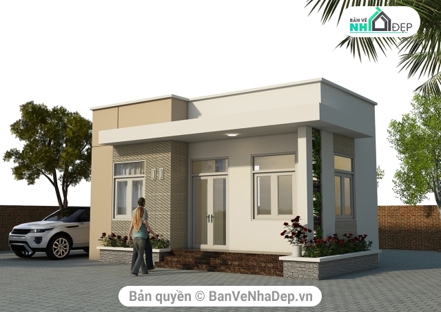 4 Model Sketchup Nhà Phố 1 Tầng Tải Nhiều 2019